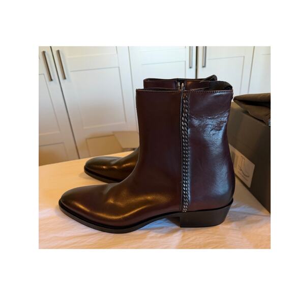 John Varvatos Ludlow Chain Zip Boot US Size 11 / EU 45 in Scarlet / Oxblood NIB main image 11